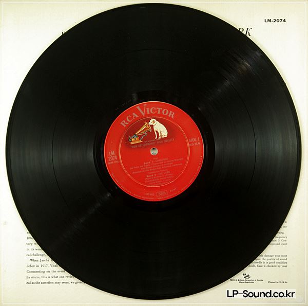 HEIFETZ/VIOLIN/FAURE: SONATA/TEDESCO: LARK/VITALI: CHACONNE/RCA LM-2074