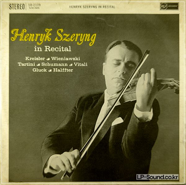 HENRYK SZERYNG* IN RECITAL *DEVIL'S TRILL* VITALI CHACONNE RCA RB-2109