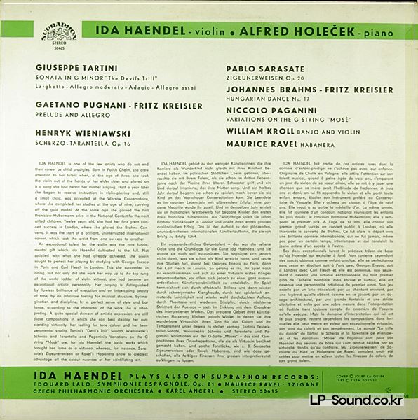 IDA HAENDEL FAMOUS VIOLIN COMPOSITIONS RARE