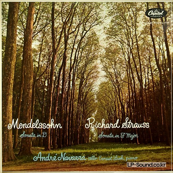 ANDRE NAVARRA CELLO SONATAS CAPITOL P18045  RARE