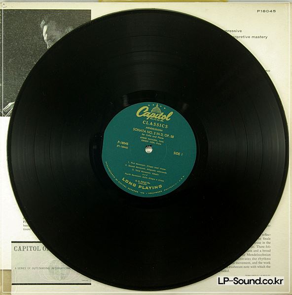 ANDRE NAVARRA CELLO SONATAS CAPITOL P18045  RARE