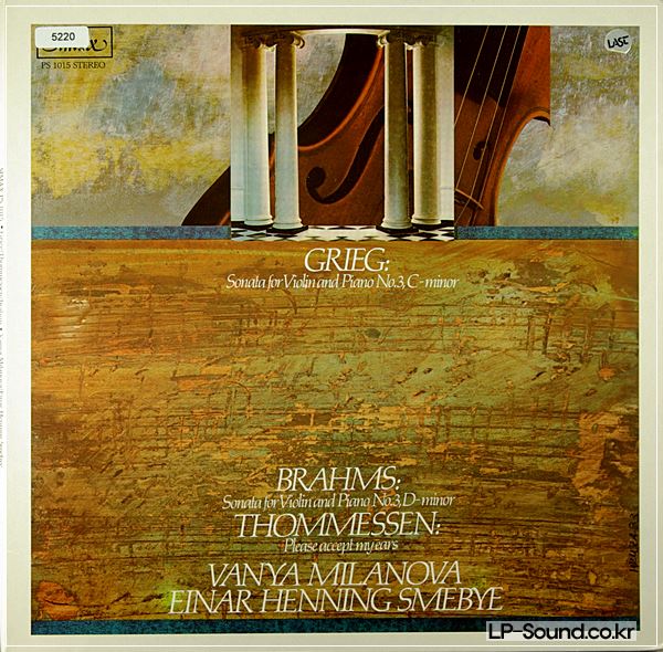 GRIEG: SONATA FOR VIOLIN & PIANO; VANYA MILANOVA SIMAX PS1015