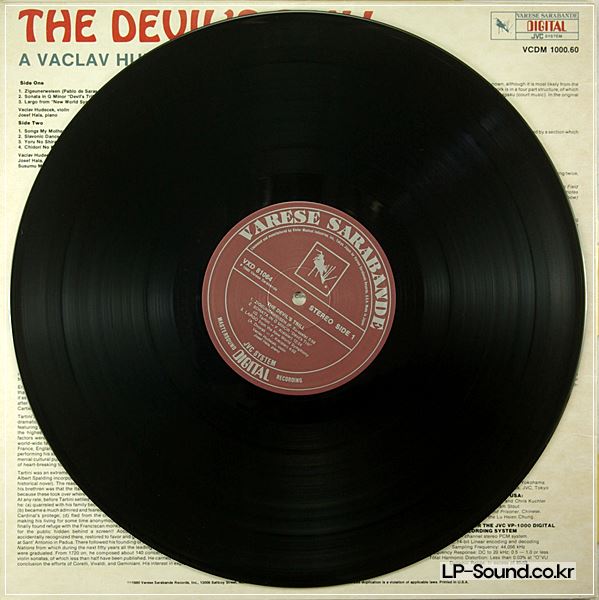VACLAV HUDECEK - DEVIL'S TRILL - SEALED AUDIOPHILE VARESE