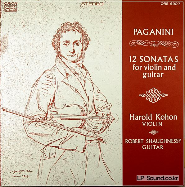 PAGANINI, 12 SONATAS FOR VIOLIN AND GUITAR, KOHON, SHAUGHNESSY