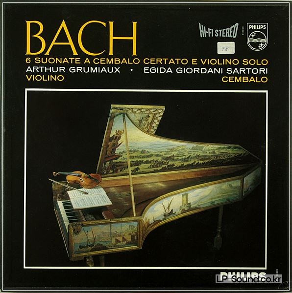 BACH GRUMIAUX SARTORI VIOLIN SONATAS