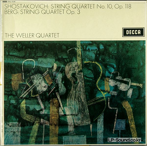 WELLER QUARTET - SHOSTAKOVICH - BERG - STRING QUARTETS - DECCA SXL 6196
