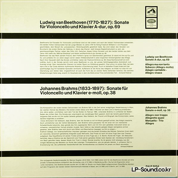 RARE WERNER EUGSTER SWISS HMV CELLO MONO LP