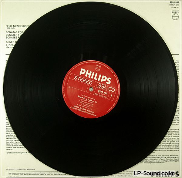 MENDELSSOHN - CELLO SONATAS  **ANNER BYLSMA + PHILIPS 9500 953