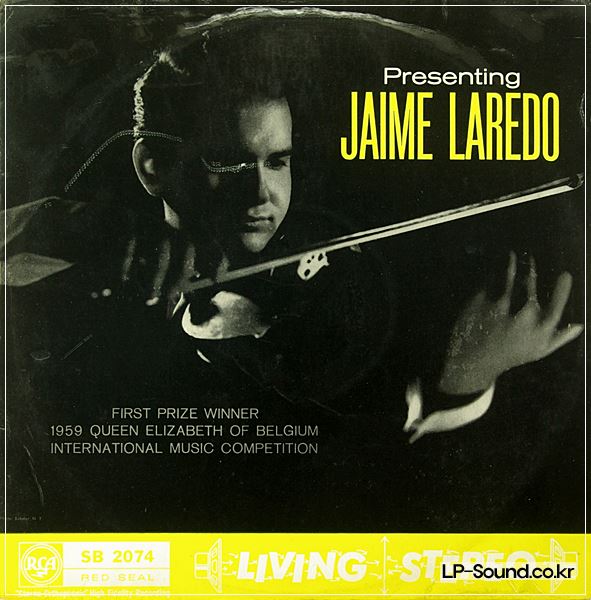JAMIE LAREDO VIOLIN RECITAL /J.S.BACH /PAGANINI. RARE. RCA LIVING STEREO SB2074