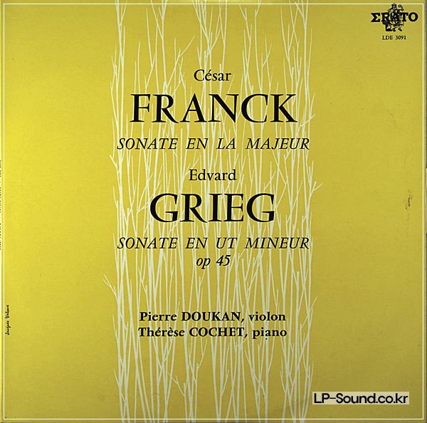 PIERRE DOUKAN FRANCK & GRIEG SONATAS THERESE COCHET LDE 3091