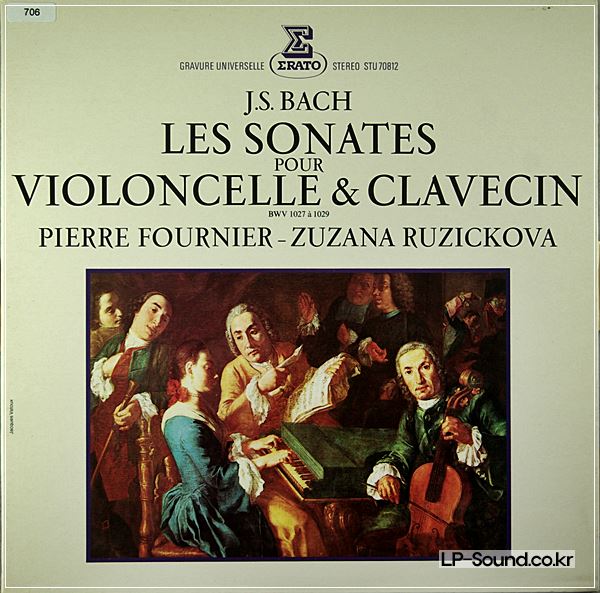BACH - TROIS SONATES POUR VIOLONCELLE ET CLAVECIN ERATO