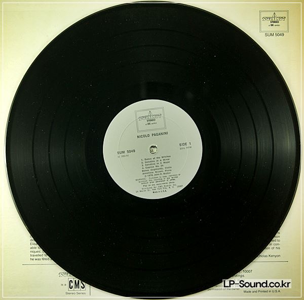 ZSIGMONDY/NISSEN : PAGANINI LP 1978 SUMMIT 5049