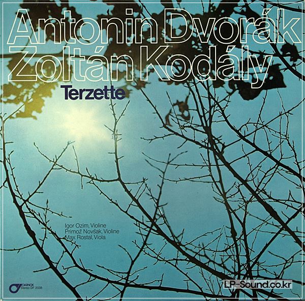 ANTONIN DVORAK-ZOLTAN KODALY TERZETTE ON DARNOK STEREO DF 2038 RARE