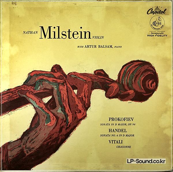 NATHAN MILSTEIN - BALSAM / PROKOFIEV - HANDEL - VITALI / CAPITOL P 8315