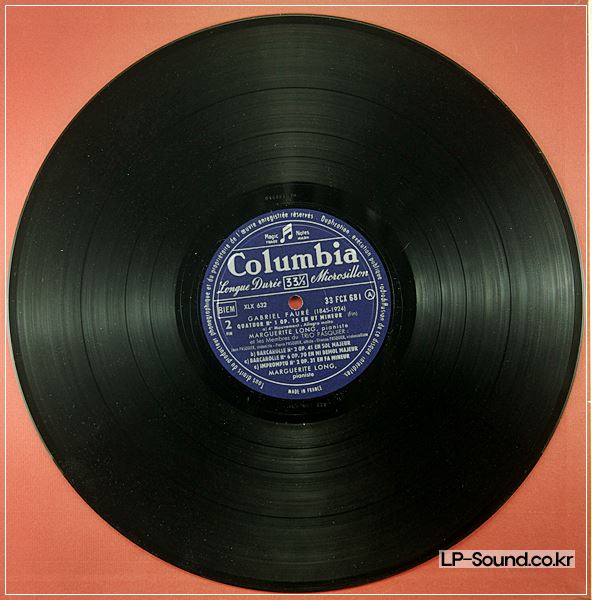 FAURE MARGUERITE LONG PASQUIER COLUMBIA FCX 681