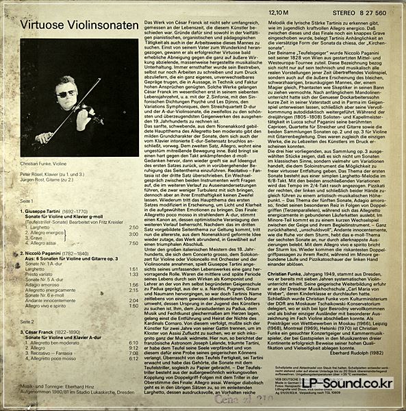 CHRISTIAN FUNKE VIRTUOSE VIOLIN SONATAS ETERNA