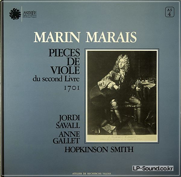 JORDI SAVALL VIOLA PIECES MARAIS ASTREE AS 4