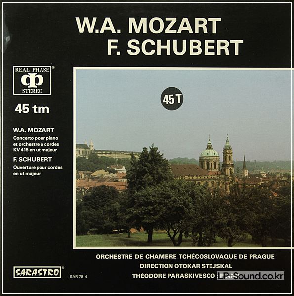 MOZART PIANO CONCERTO K.415 PARASKIVESCO AUDIOPHILE SARASTRO 45 RPM