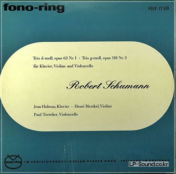 SCHUMANN TRIO NO.1 & 3