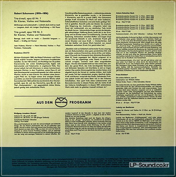 SCHUMANN TRIO NO.1 & 3