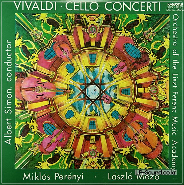 VIVALDI- CELLO CONCERTO - PERENYI/MEZO- HUNGAROTON  SLPX 11872