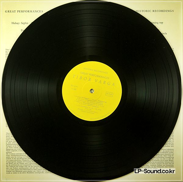 TIBOR VARGA: VIOLIN ENCORES (RECS. 1939-1947): SEMI-PRIVATE LP, VERY RARE