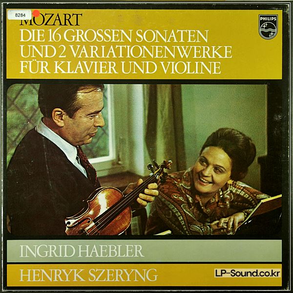 MOZART VIOLIN 16 SONATA SZERYNG HAEBLER PHILPS 6LP BOX