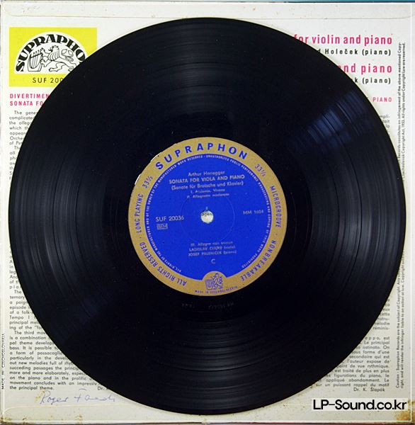 STRAVINSKY –HONEGGER  IDA HAENDEL – SUPRAPHON