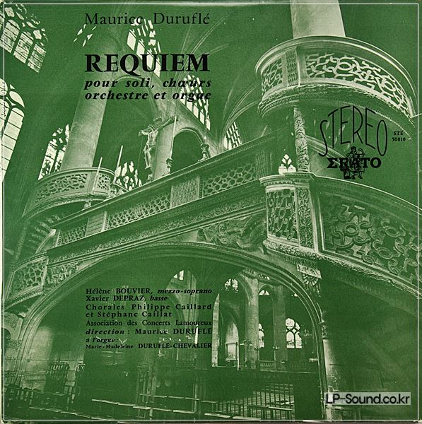 DURUFLE - REQUIEM - HELENE BOUVIER - XAVIER DEPRAZ ERATO PINK STEREO ED1