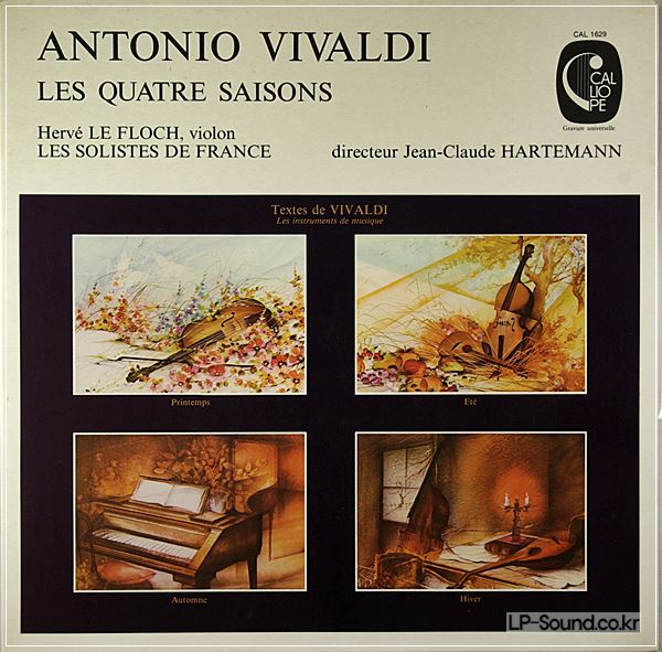 HERVE LE FLOCH, HARTEMANN - VIVALDI THE 4 SEASONS CALLIOPE LP