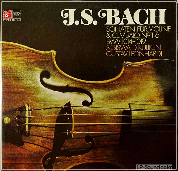 KUIJKEN LEONHARDT BACH 6 VIOLIN SONATAS 2-LP