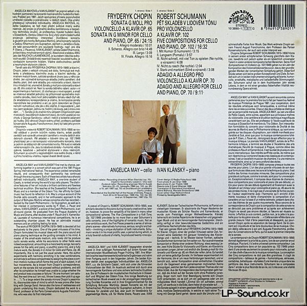 CHOPIN & SCHUMANN CELLO SONATAS STEREO ANGELICA MAY