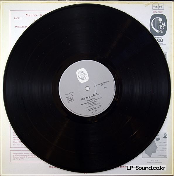 RAVEL/TZIGANE,SONATA VIOLON,TRIO*CALLIOPE CAL 1822*G.KISSELHOF *AUDIOPHILE