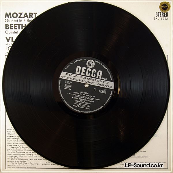 VLADIMIR ASHKENAZY & LONDON WIND MOZART  DECCA SXL 6252 UK