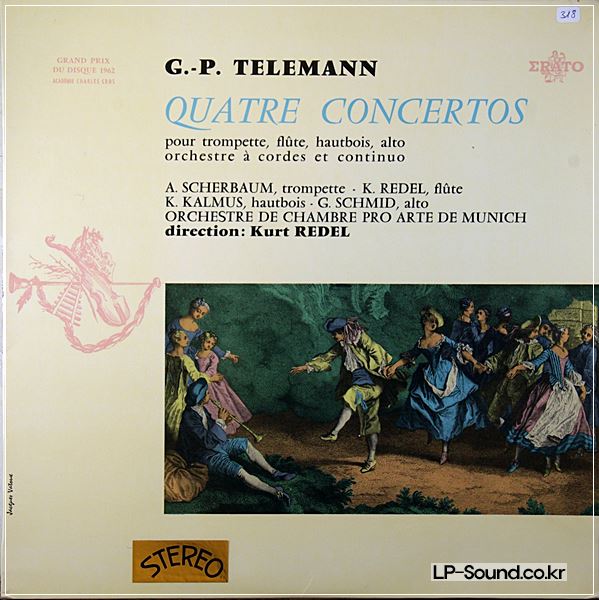 ERATO STE 50067 EARLY STEREO *KURT REDEL* TELEMANN CONCERTOS