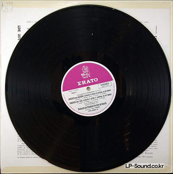 ERATO STE 50067 EARLY STEREO *KURT REDEL* TELEMANN CONCERTOS