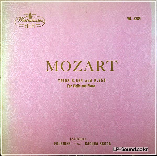 FOURNIER/JANIGRO/SKODA MOZART TRIO- WESTMINSTER WL 5284