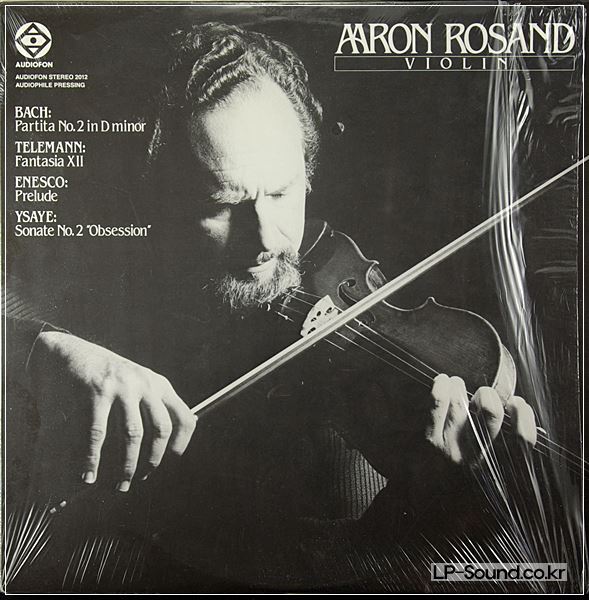 AUDIOFON 2012 AARON ROSAND SOLO VIOLIN ENESCO YSAYE BACH TELEMANN