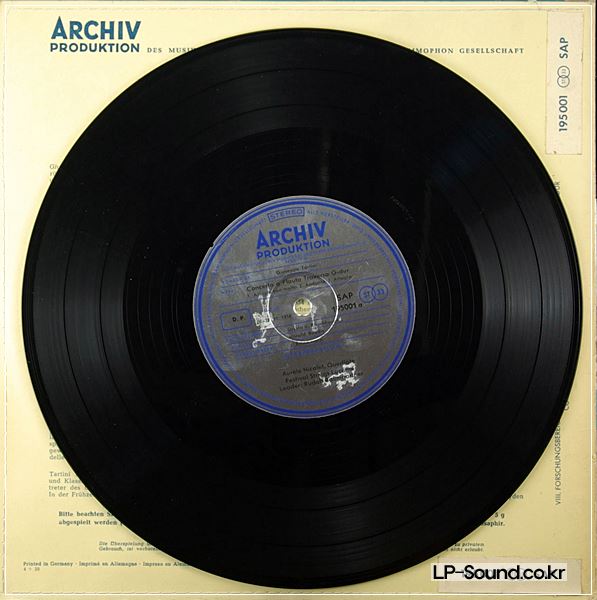 ENRICO MAINARDI TARTINI: CELLO CONCERTO A-DUR 10”LP ARCHIV STEREO 195 001 SAP