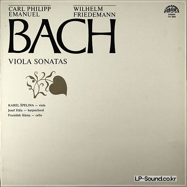 C.P.E + FRIEDMAN BACH - VIOLA SONATAS - SPELINA - HALA – SLAMA