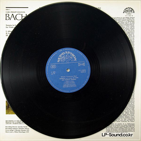 C.P.E + FRIEDMAN BACH - VIOLA SONATAS - SPELINA - HALA – SLAMA