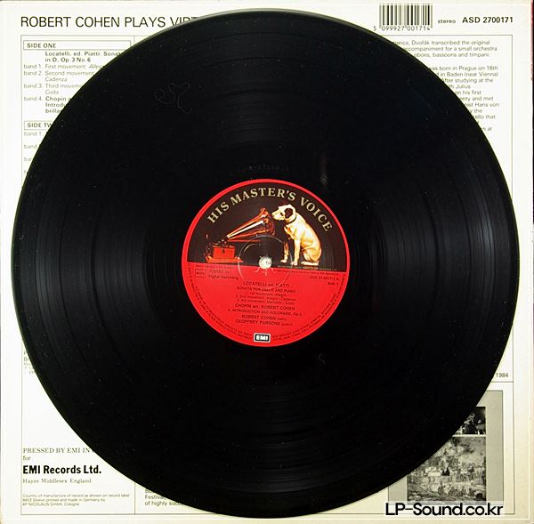 ROBERT COHEN PLAYS - VIRTUOSO CELLO MUSIC ASD 2700171 DIGITAL