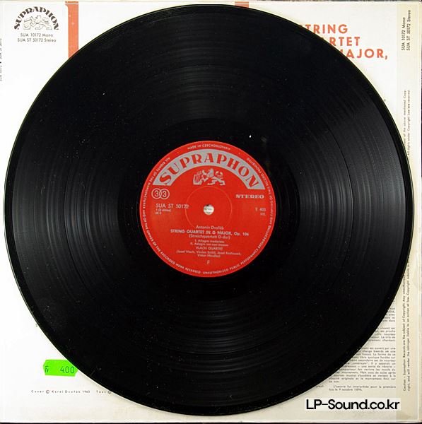 VLACH QUARTET DVORAK ORIG SUPRAPHON SUAST 50172 CZECH-1963
