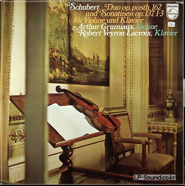 SCHUBERT VIOLIN SONATINES, DUO HAEBLER SZERYNG PHILPS