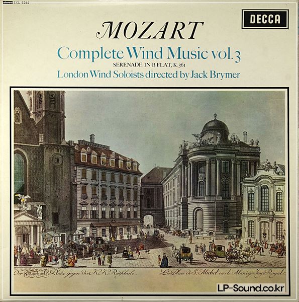 MOZART: COMPLETE WIND MUSIC VOLS. 3 AUDIOPHILE STEREO LPS