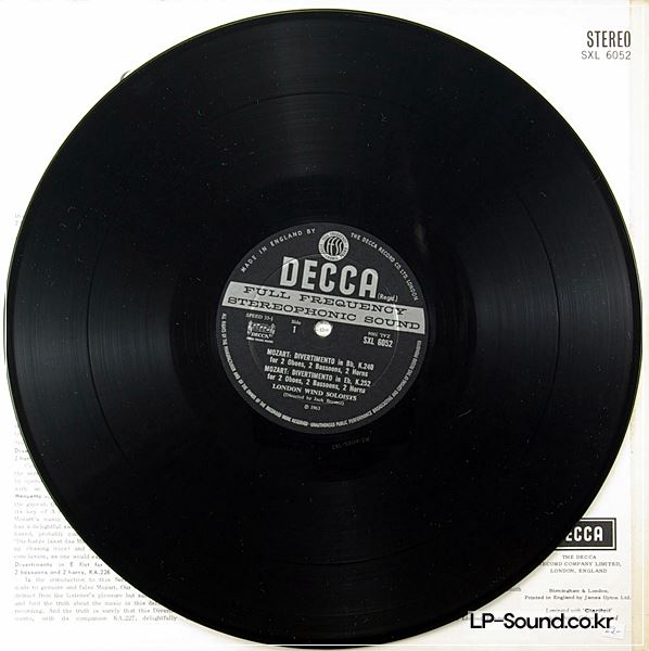 MOZART: COMPLETE WIND MUSIC VOLS. 4 AUDIOPHILE STEREO LPS