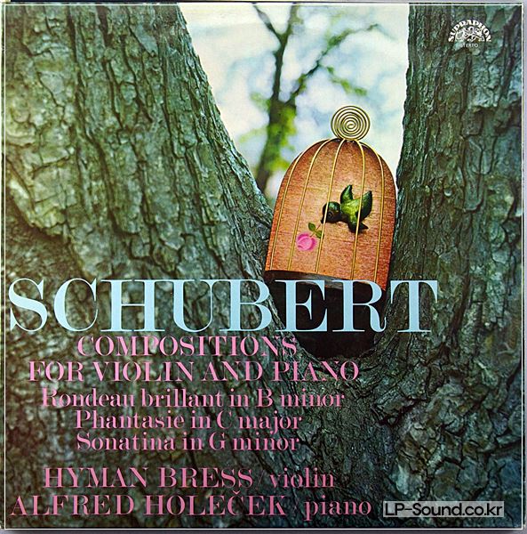 SCHUBERT  VIOLIN AND PIANO BRESS / HOLECEK SUPRAPHON 1111039