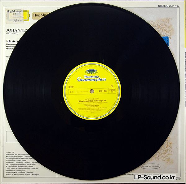 BRAHMS KLAVIEQUINTETT OP34 POLLINI GER 2531 197