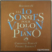 BEETHOVEN SONATAS VIOLIN & PIANO FERRAS P. BARBIZET RARE BOX FALP 584-87