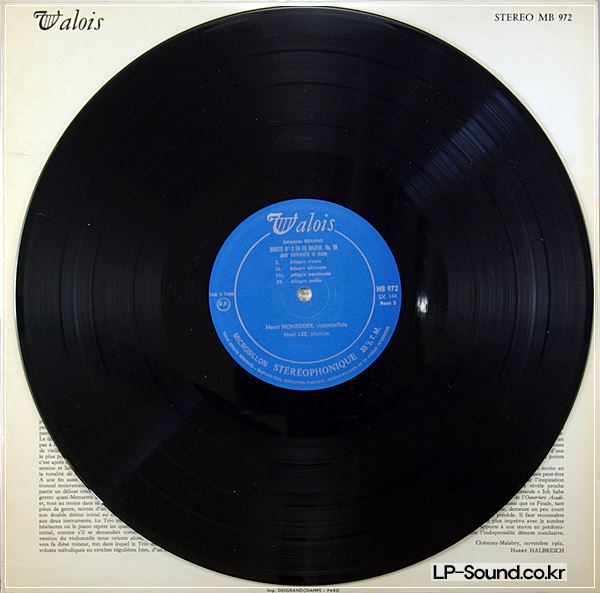 HENRI HONEGGER BRAHMS AUDIOPHILE CELLO ON FRENCH VALOIS